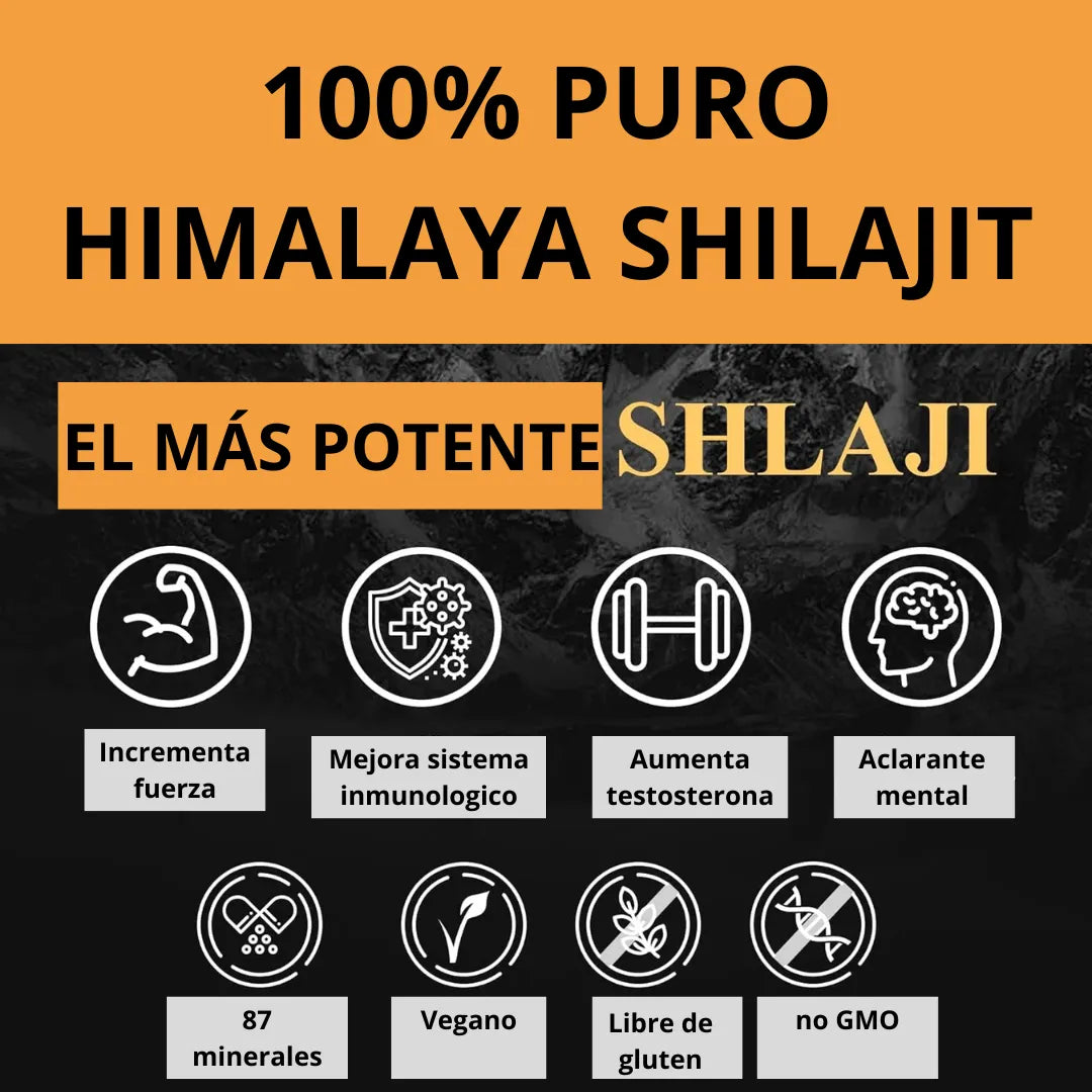 SHILAJIT™ 30 DÍAS - AUMENTA TU TESTOSTERONA
