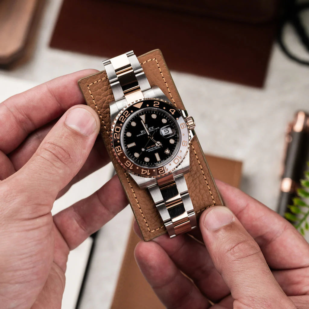 Estuche Reloj Cuero Vacuno