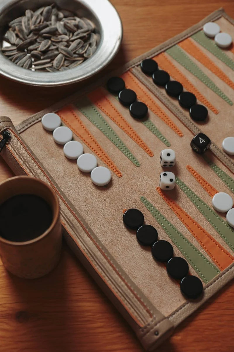 Backgammon Set de Cuero