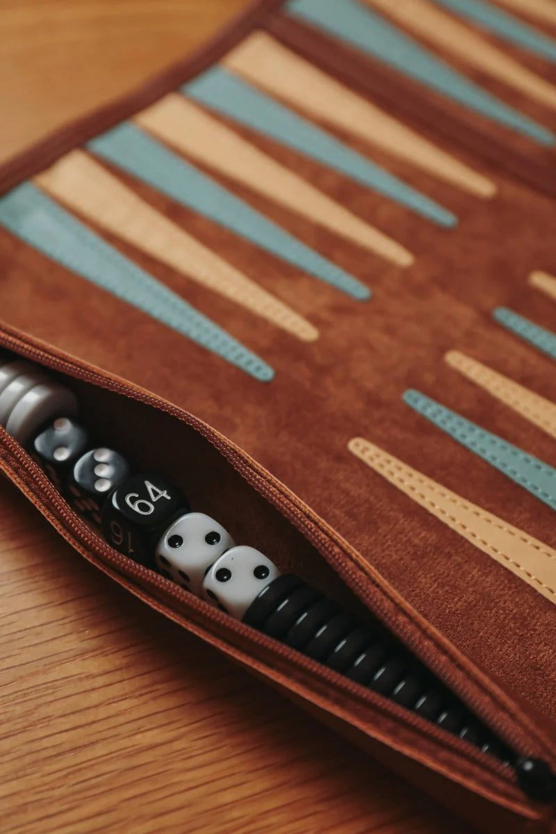 Backgammon Set de Cuero