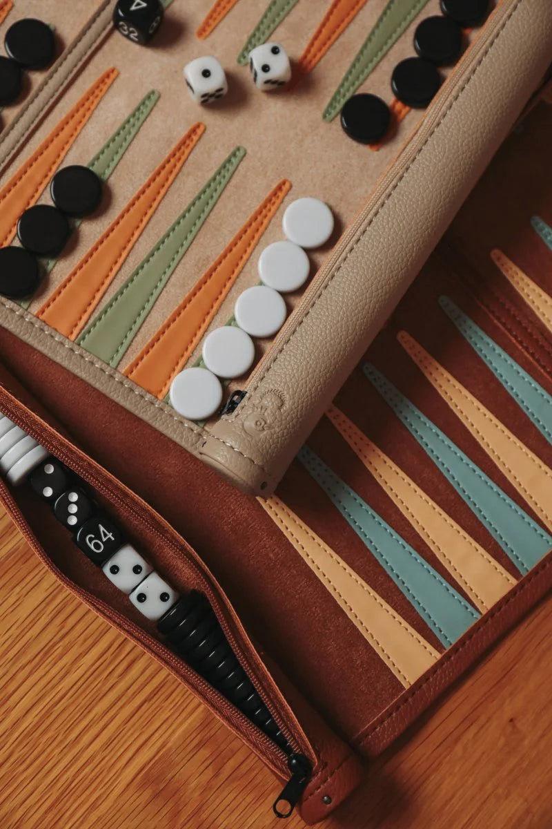 Backgammon Set de Cuero
