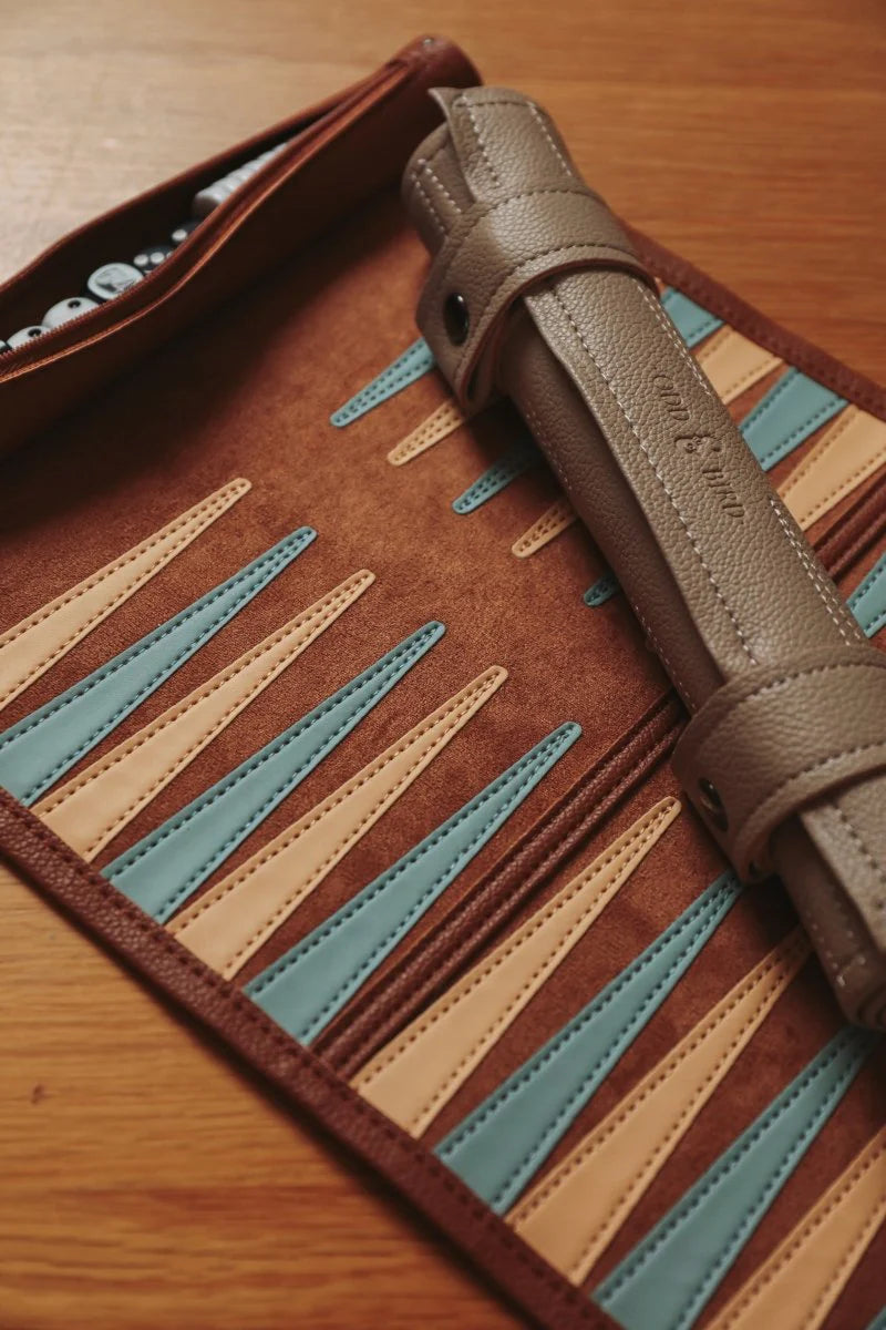 Backgammon Set de Cuero