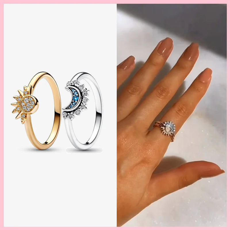 Anillo Sol y Luna para San Valentín