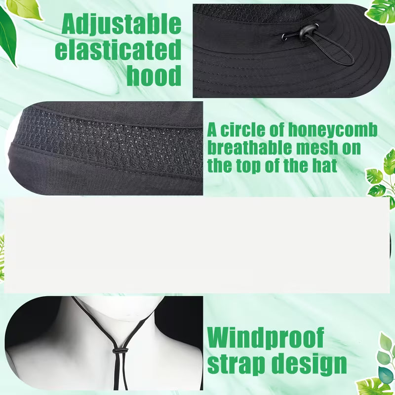 Sombrero con Ventilación y Energía Solar