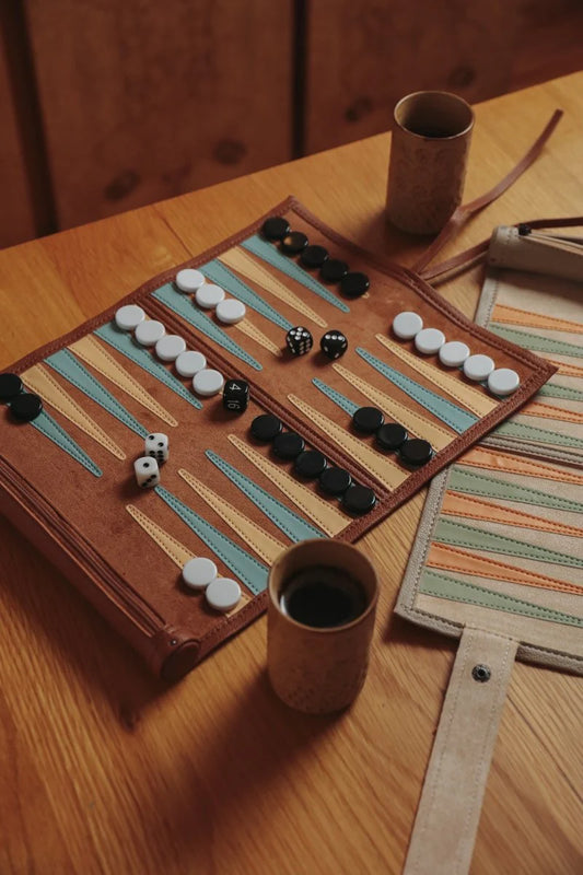 Backgammon Set de Cuero