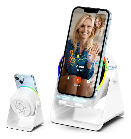 Soporte con Parlante por Inducción Bluetooth
