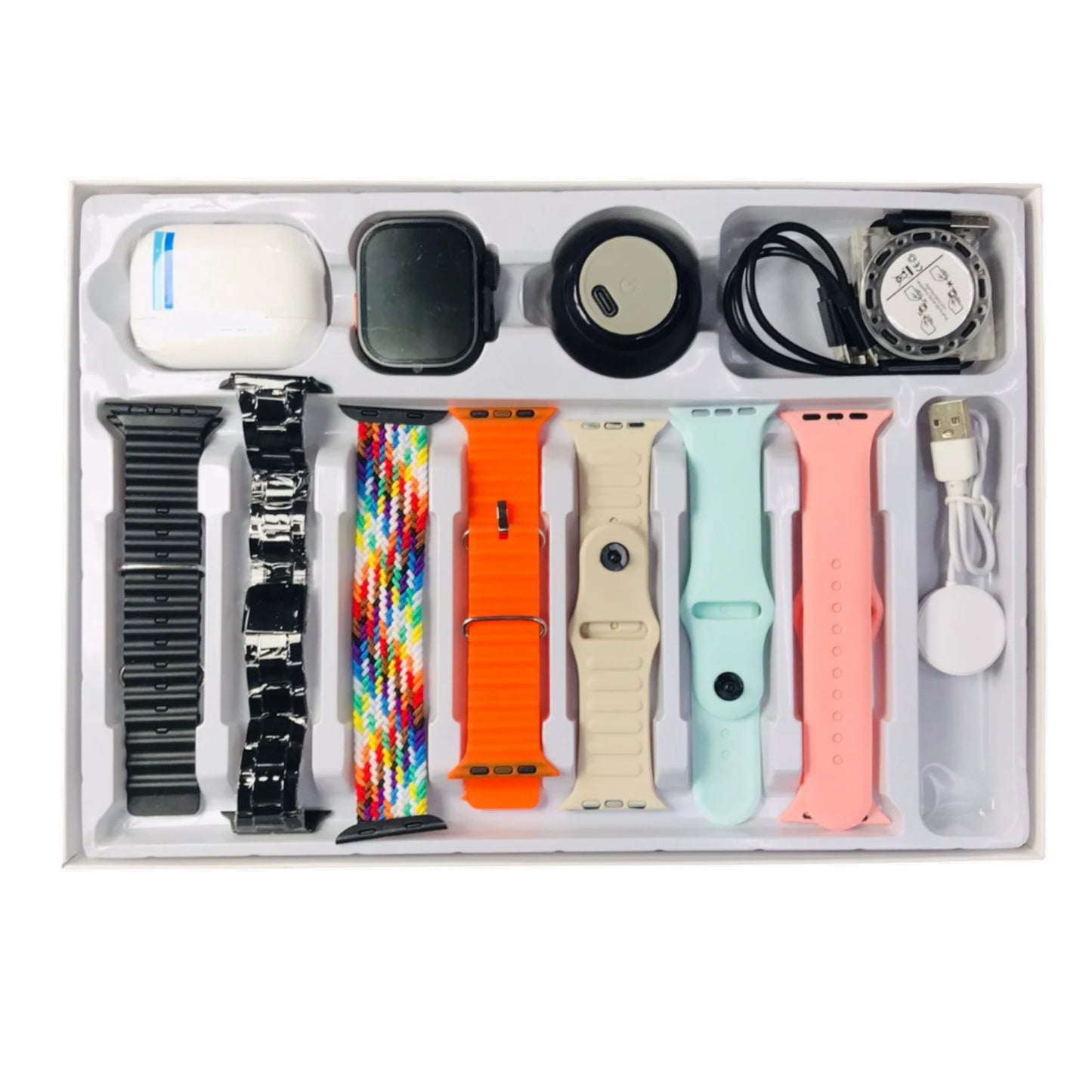 Smartwatch Ultra + Audífonos + Accesorios Premium