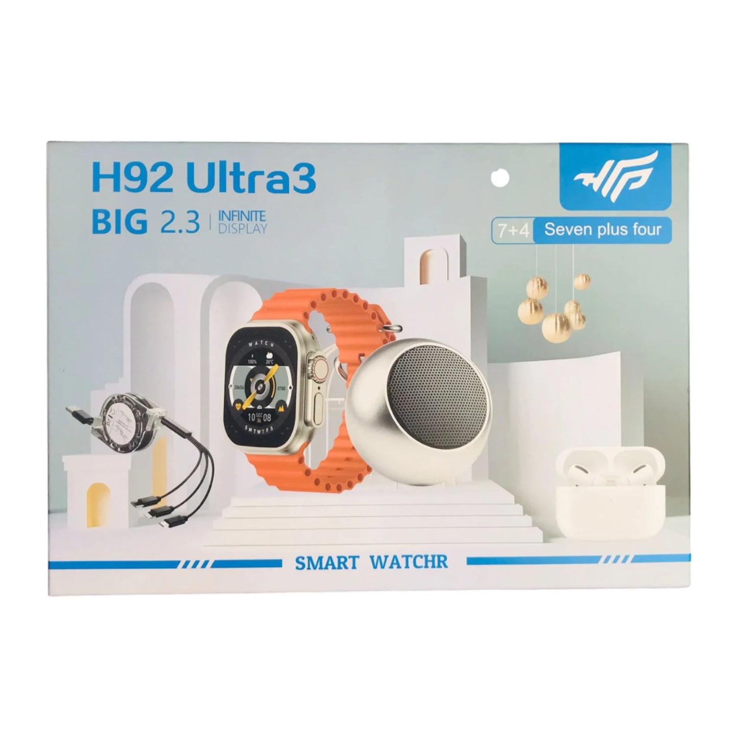 Smartwatch Ultra + Audífonos + Accesorios Premium