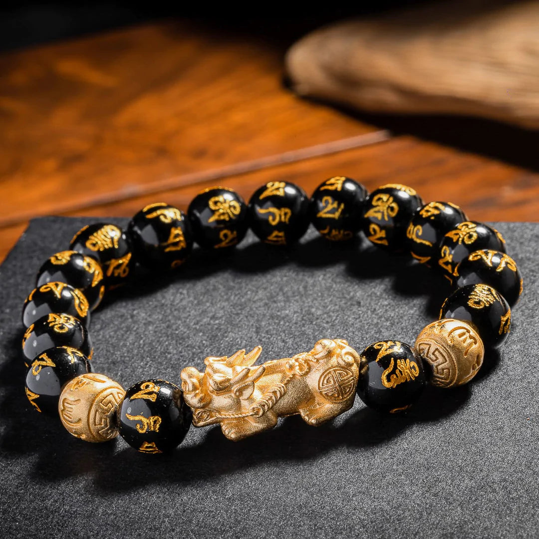 Pulsera Obsidiana de la Fortuna
