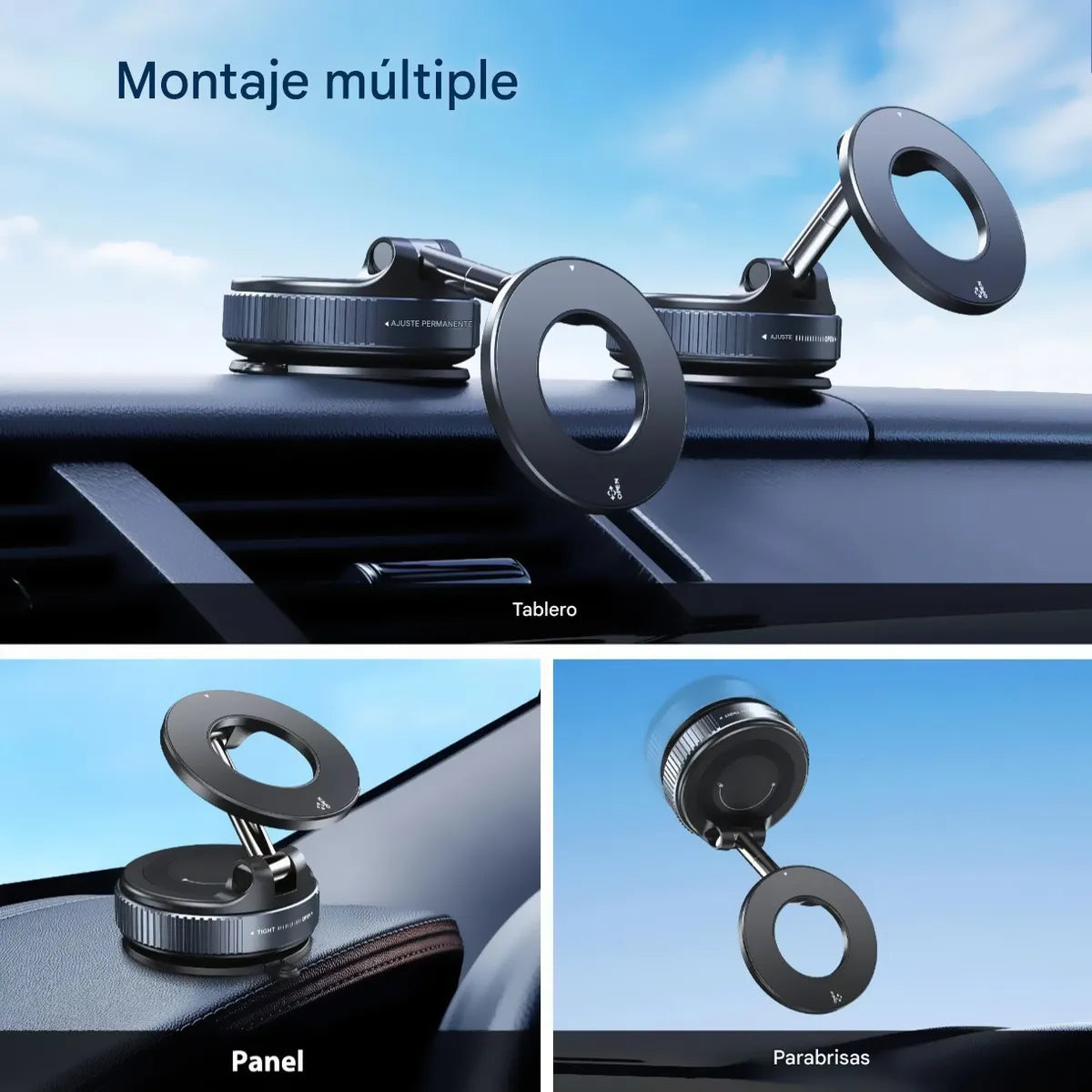 Soporte Magnético 360° Anticaídas – Premium