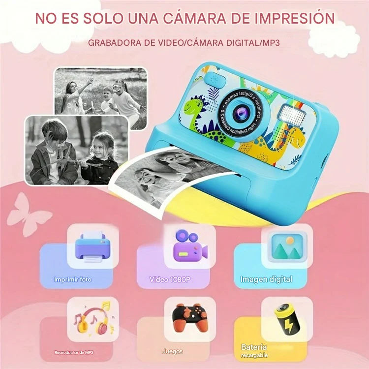 Cámara de Impresión Instantánea para Niños