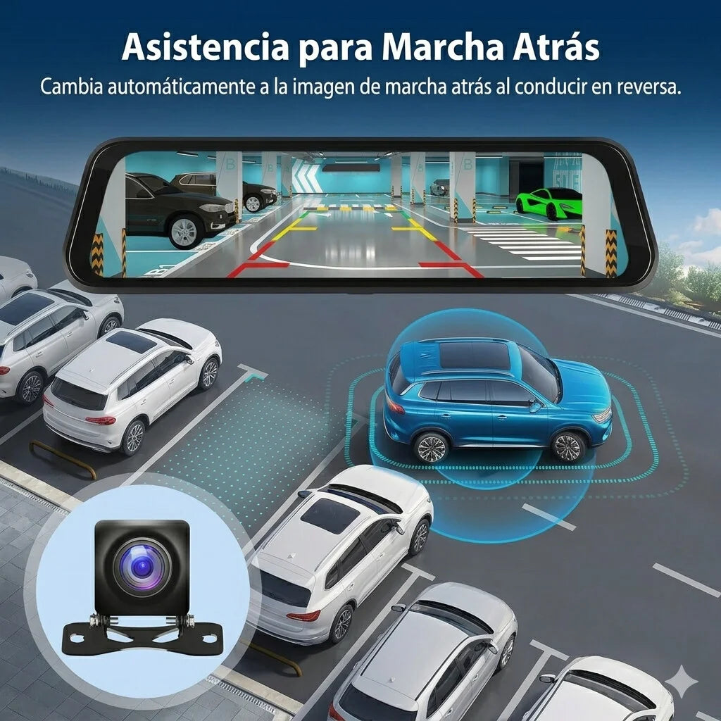 Espejo Retrovisor con CarPlay Integrado