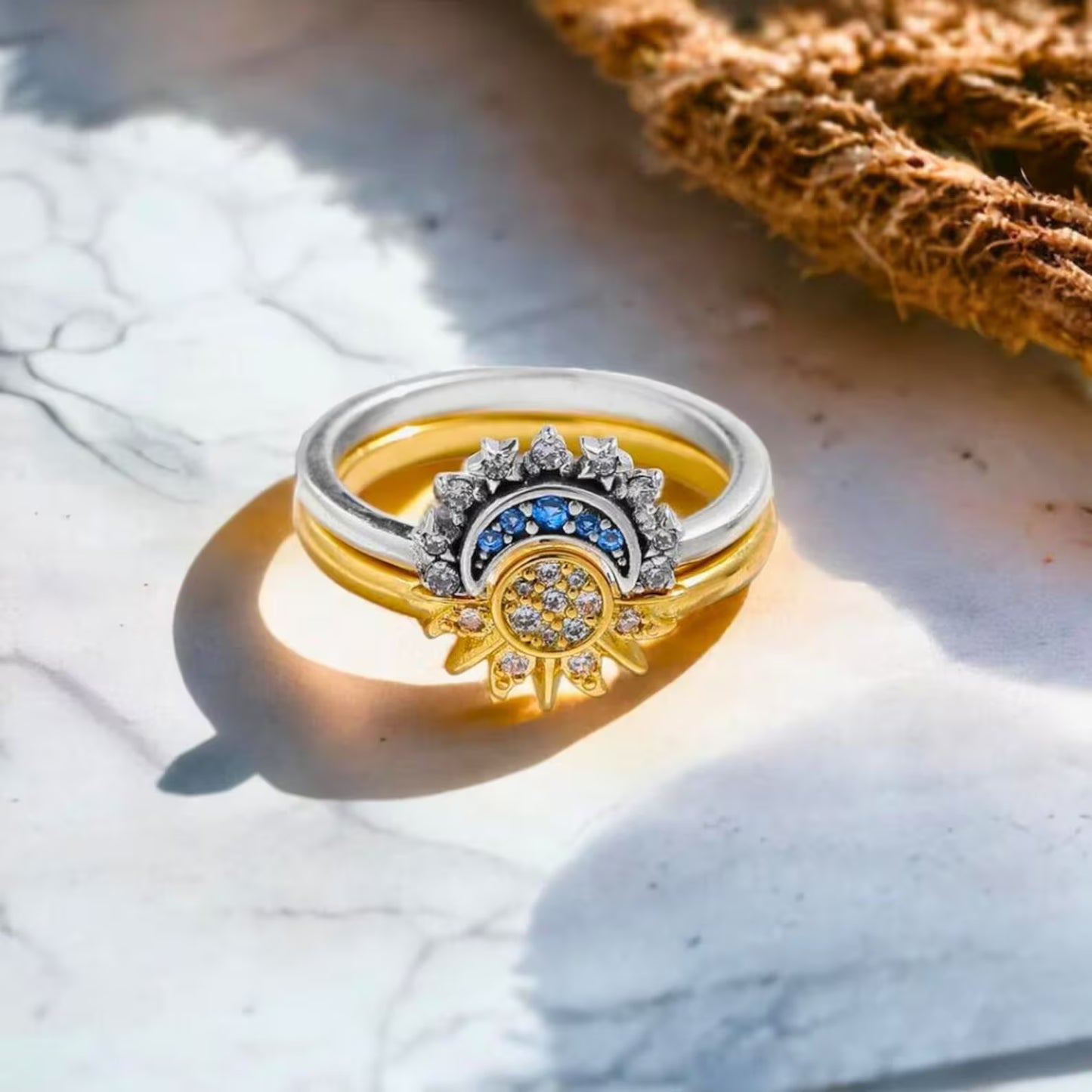 Anillo Sol y Luna para San Valentín